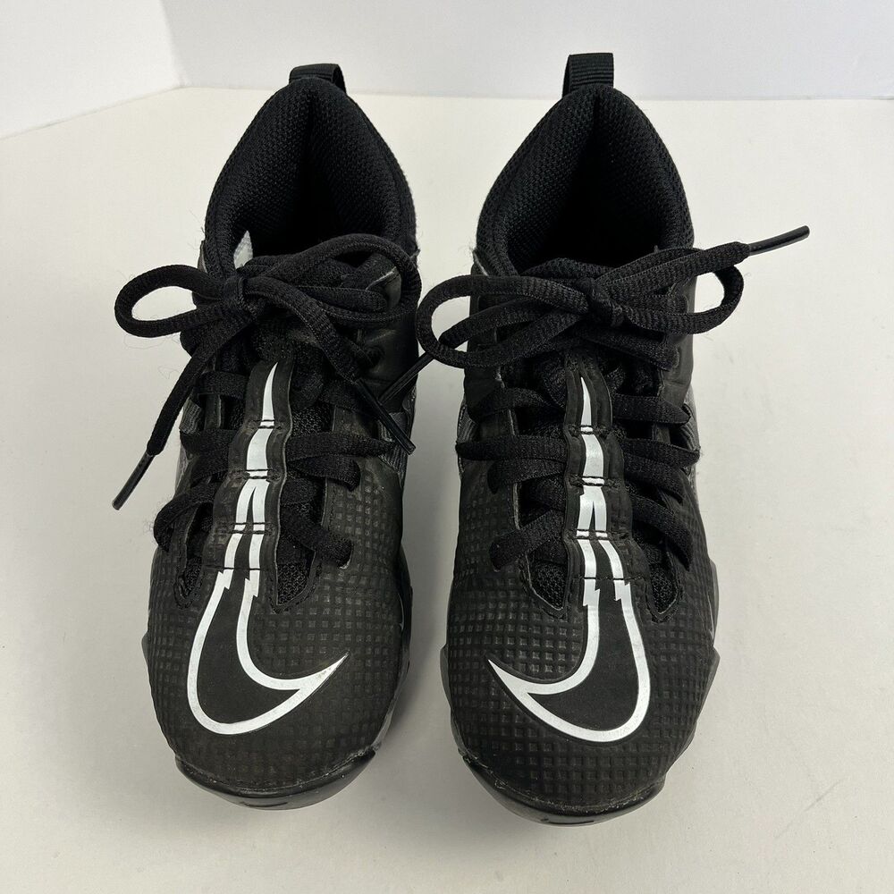 Nike Football Cleats Alpha Menace 3 Shark Youth Kids Size 11C Black